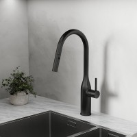 Смеситель для кухни Sancos Grand SC4002MB Черный матовый латунь однорычажный