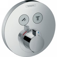 Смеситель для душа Hansgrohe ShowerSelect S 15743000 с термостатом Хром латунь встраиваемый