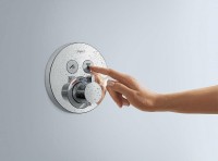 Смеситель для душа Hansgrohe ShowerSelect S 15743000 с термостатом Хром латунь встраиваемый