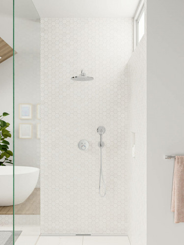 Смеситель для душа Hansgrohe ShowerSelect S 15743000 с термостатом Хром латунь встраиваемый