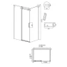Душевой уголок Grossman Classic 140x70 120.K33.04.1470.10.00 профиль Хром стекло прозрачное