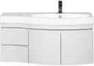 Тумба под раковину Aquanet Опера 115 R 169654 подвесная 2 дверцы 2 ящика Белая