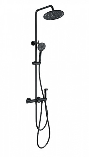 Душевая система Wonzon &amp; Woghand WW-B3097-A-MB с термостатом цвет Черный матовый