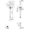 Смеситель для раковины Cezares LEAF-LSM1-01-W0