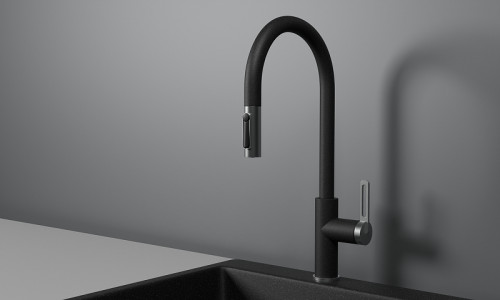 Смеситель для кухни Granula 8168 цвет Черный