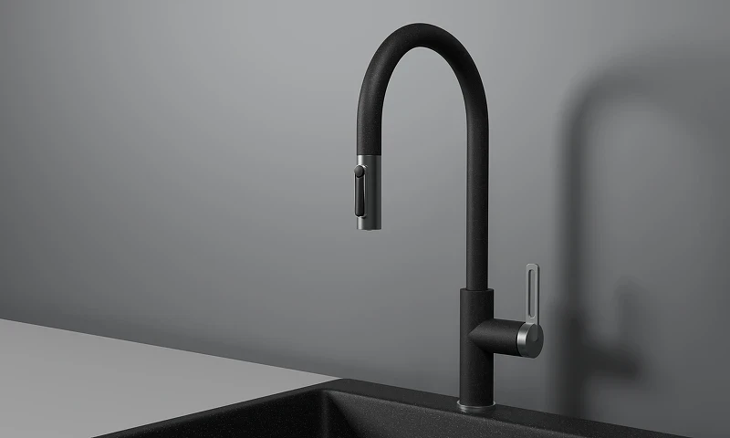 Смеситель для кухни Granula 8168 цвет Черный