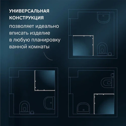 Душевой уголок AM.PM X-Joy 100х80 W94G-403-10080-MТ профиль Хром матовый стекло прозрачное