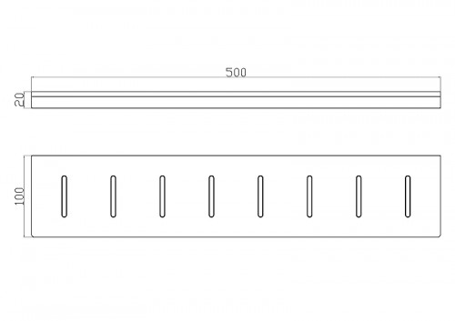 Металлическая полка Wonzon &amp; Woghand Eclipse WW-9127-BL цвет Черный