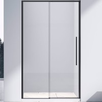 Душевая дверь Vincea Slim-N 140 VDS-4SN140CLB профиль Черный стекло прозрачное