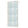 Душевая перегородка Azario Walk-In 100 AZ-275-100-BGL-CBR профиль Брашированное золото стекло с узором Битое стекло