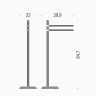 Напольная стойка Colombo Design Hermitage B3338.OA Бронза