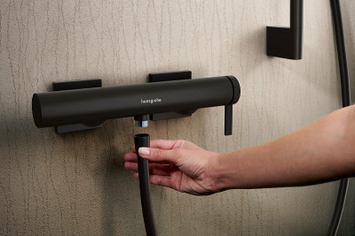 Смеситель для душа Hansgrohe Tecturis E 73620670 Черный матовый латунь на стену