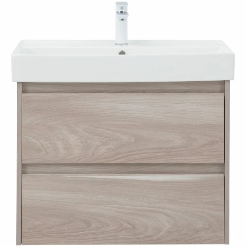 Тумба под раковину Aquanet Nova Lite 75 287885 подвесная Орех светлый МДФ / ЛДСП