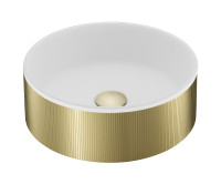 Раковина накладная Benesque Lumiere 36 3001010104 цвет Латунь брашированная