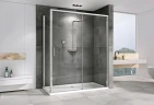 Душевой уголок Abber Komfort 130x90 AG93130-S92 профиль Хром стекло прозрачное