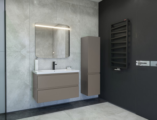 Тумба под раковину Caprigo Forte 90 36113-SF025 подвесная цвет Айрон