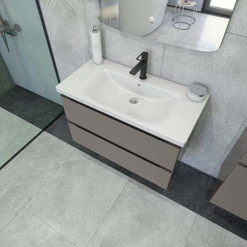 Тумба под раковину Caprigo Forte 90 36113-SF025 подвесная цвет Айрон