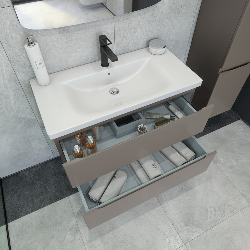 Тумба под раковину Caprigo Forte 90 36113-SF025 подвесная цвет Айрон