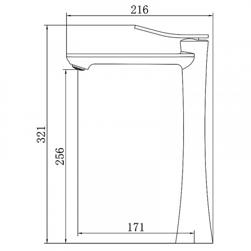 Смеситель для раковины Azario Escaro AZ-K9074BN цвет Сатин