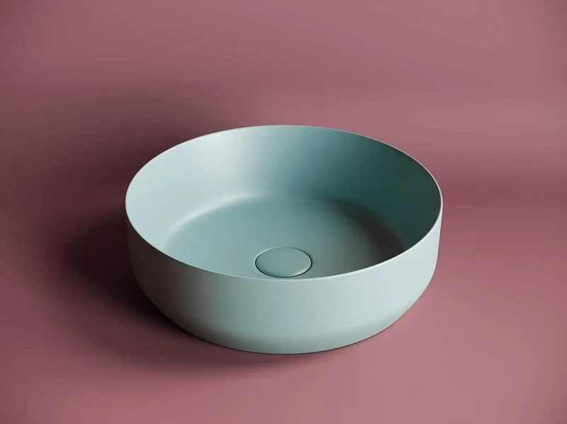 Раковина-чаша Ceramicanova Element 39 CN6022MLG Зеленая матовая фарфор накладная