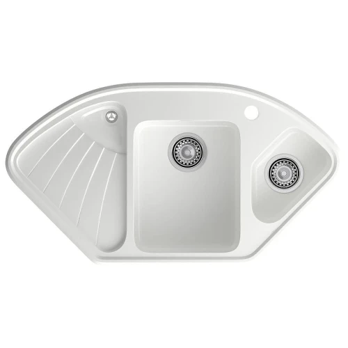 Кухонная мойка GranFest Corner C-1040E иней цвет Иней