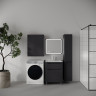 Шкаф пенал Style Line Марелла 30 R Люкс Плюс СС-00002551 с бельевой корзиной цвет Графит антискрейтч
