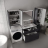 Шкаф пенал Style Line Марелла 30 R Люкс Плюс СС-00002551 с бельевой корзиной цвет Графит антискрейтч