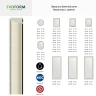 Зеркало Evoform Octagon 69х69 BY 0551 в багетной раме - Белая кожа с хромом 78