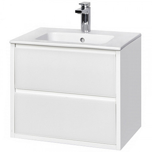 Тумба под раковину Aquaton Римини 60 1A226601RN010 подвесная Белый глянец МДФ / ЛДСП
