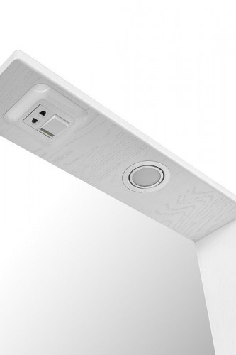 Зеркало со шкафом Stella Polar Кармела 65 SP-00002031 с подсветкой цвет Белое серебро