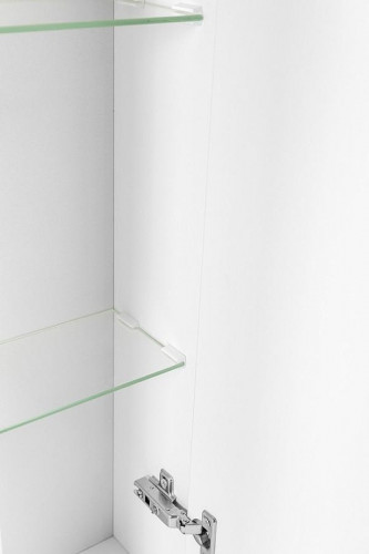 Зеркало со шкафом Stella Polar Кармела 65 SP-00002031 с подсветкой цвет Белое серебро