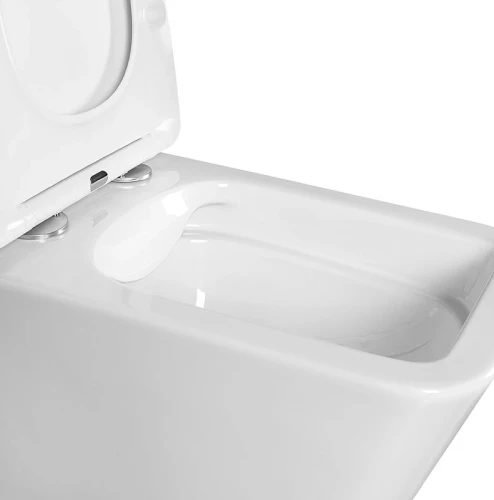 Комплект унитаза с инсталляцией Aquatek Set Aquatek Либра N KDI15 с сиденьем Микролифт и Белой клавишей смыва фарфор подвесной