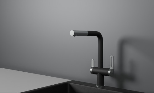 Смеситель для кухни Granula 8170 цвет Шварц