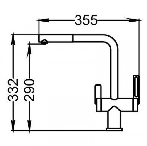 Смеситель для кухни Granula 8170 цвет Шварц