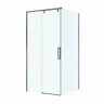 Душевой уголок BelBagno Soft Close-1 100x100 SOFT_CLOSE-1-A-1-100-C-GM профиль Оружейная сталь стекло прозрачное