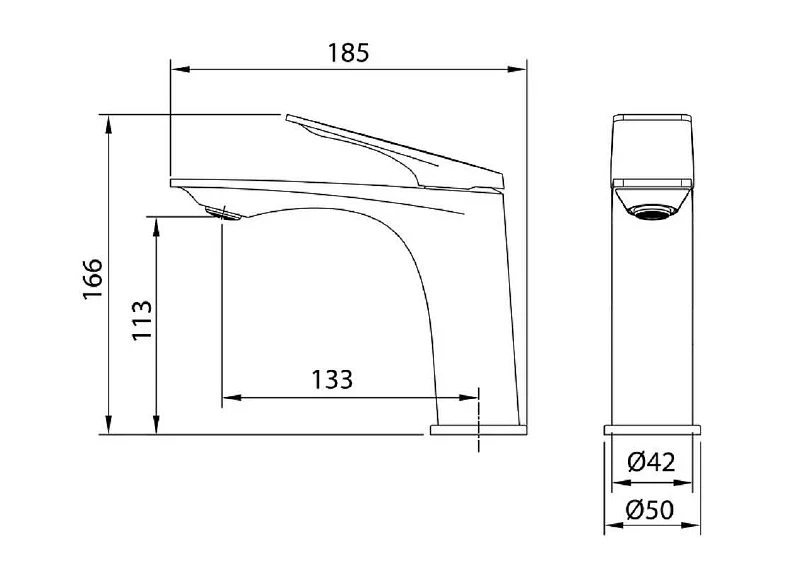 Смеситель для раковины Grossman Galaxy 510.K35.01.120 цвет Никель брашированный