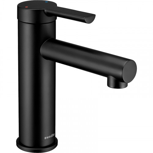 Смеситель для раковины Swedbe Diana 1010B Черный матовый латунь