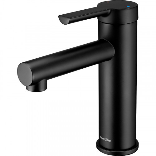 Смеситель для раковины Swedbe Diana 1010B Черный матовый латунь