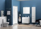Шкаф пенал Aquanet Латина 35 L 187544 подвесной Белый МДФ / ЛДСП
