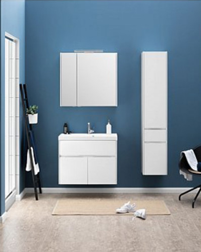 Шкаф пенал Aquanet Латина 35 L 187544 подвесной Белый МДФ / ЛДСП