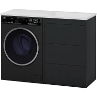 Тумба с раковиной Brevita Grafit 120 R УТ000015422 Графит матовый МДФ / ЛДСП