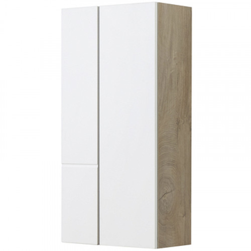 Подвесной шкаф Aquaton Мишель 43 1A243903MIX40 Дуб эндгрейн Белый МДФ / ЛДСП