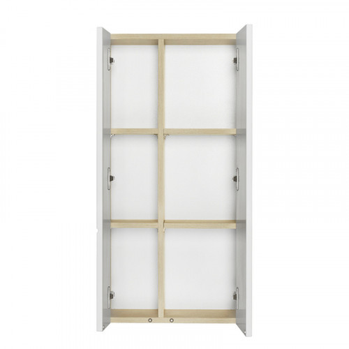 Подвесной шкаф Aquaton Мишель 43 1A243903MIX40 Дуб эндгрейн Белый МДФ / ЛДСП