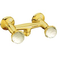 Смеситель для душа Boheme Imperiale Presente 334 Золото латунь на стену