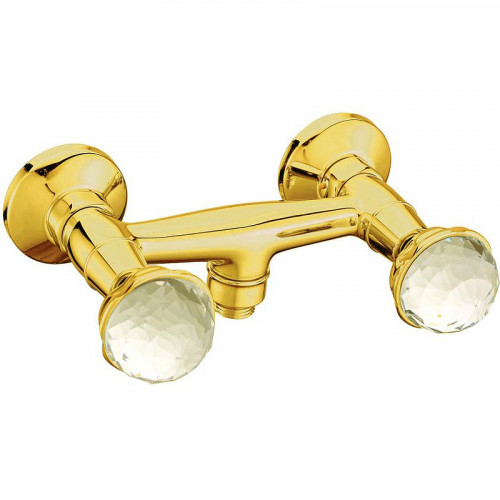 Смеситель для душа Boheme Imperiale Presente 334 Золото латунь на стену