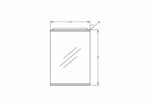 Зеркало Stella Polar Концепт Ильза 50/С SP-00000220 с подсветкой Белое