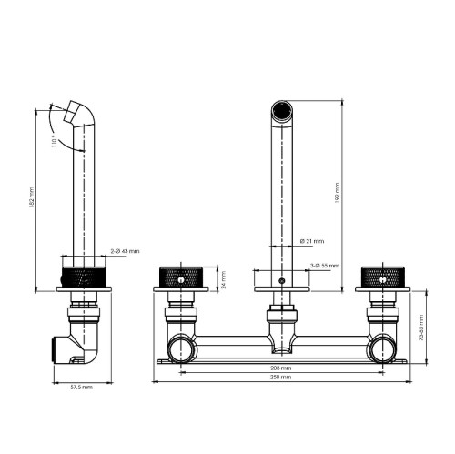 Смеситель для раковины WasserKRAFT Мюриц (Muritz) 9845 цвет Хром