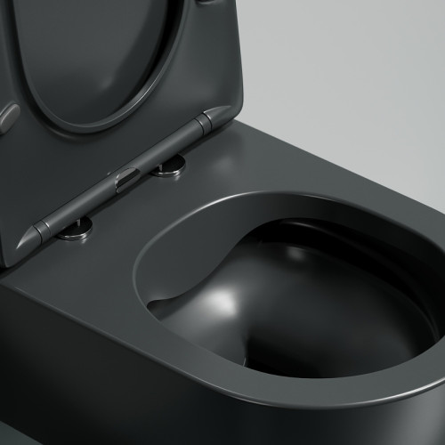 Унитаз с инсталляцией DIWO Ceramicanova Modena Rimless CN6063MDH + DIWO 4501 с сиденьем Микролифт с клавишей смыва цвет Глянцевый белый