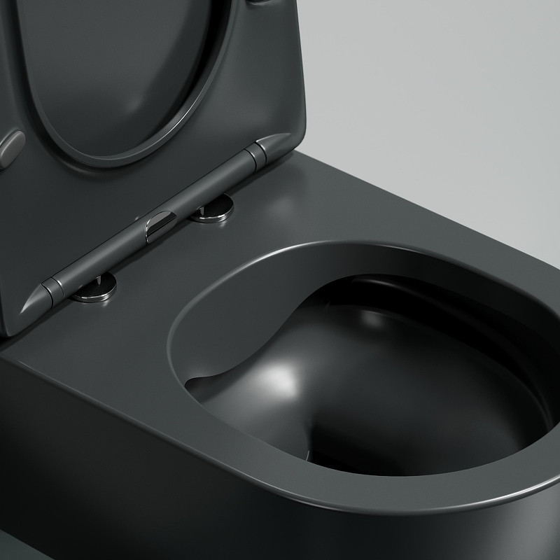 Унитаз с инсталляцией DIWO Ceramicanova Modena Rimless CN6063MDH + DIWO 4501 с сиденьем Микролифт с клавишей смыва цвет Глянцевый белый