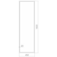 Зеркало Creto Effetto 45 15-4501500E с подсветкой с сенсорным выключателем стекло